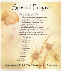 Special Prayer
